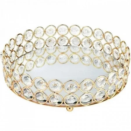 TAVA LUXURY rotunda GOLD CU STICLA SI METAL ✨ [2]