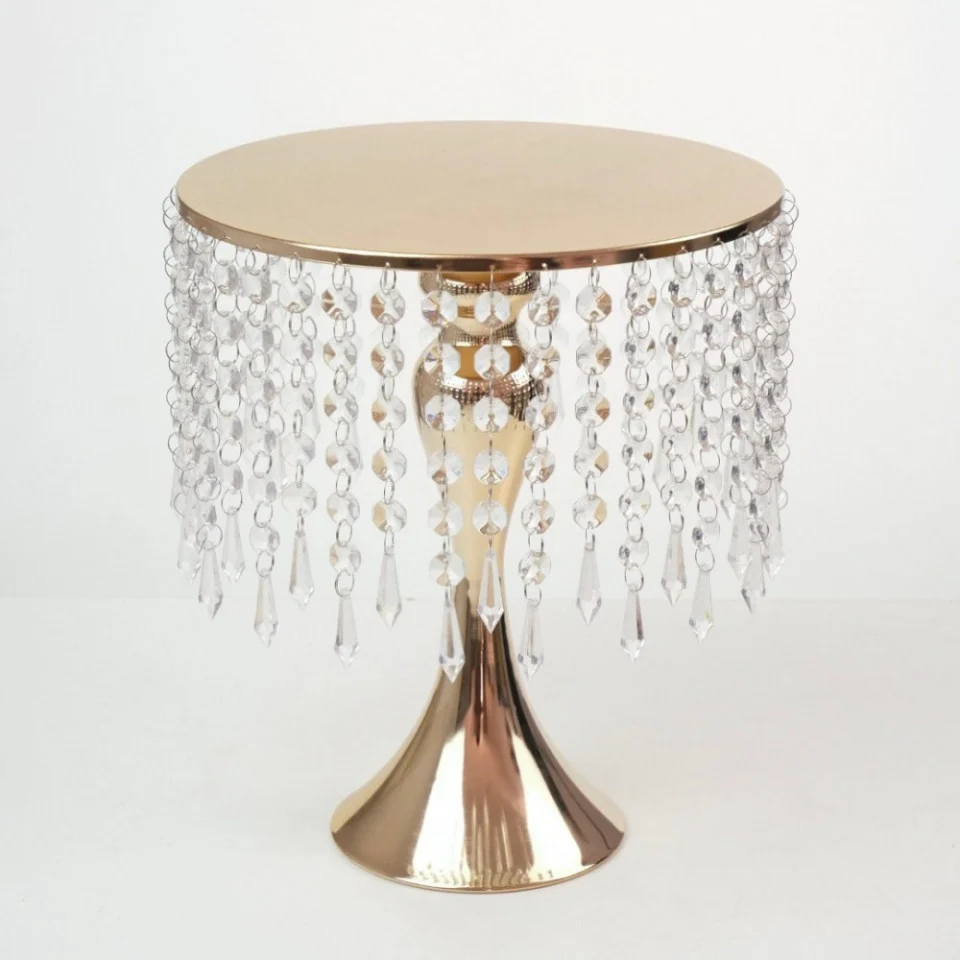 Decoratiuni - PLATOU CU PICIOR PENTRU PRAJITURI , AURIU DIN METAL SI STICLA ✨