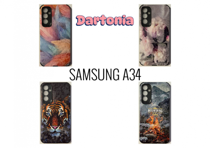 Huse personalizate pentru Samsung Galaxy A34 – Feather Dream/LOVE Floral/Tiger Eyes/The Mountains Are Calling [1]