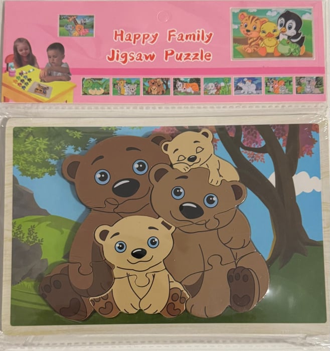 Puzzle din lemn „Happy Family” – Ursuleți [1]