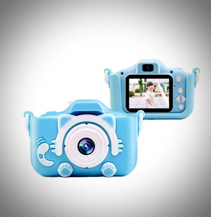Cameră Foto Digitală Albastra pentru Copii cu CARD inclus [1]