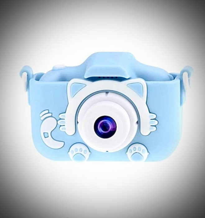 Cameră Foto Digitală Albastra pentru Copii cu CARD inclus [4]
