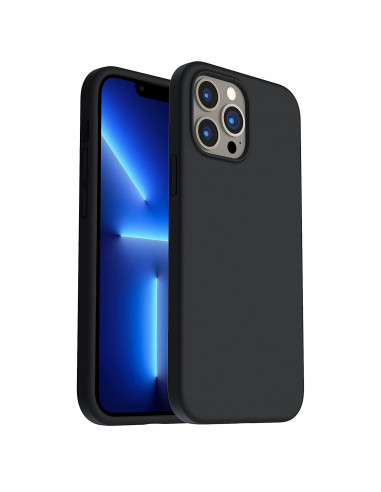 Husă IPhone Neagra Premium din Silicon Lichid cu 3 Straturi – Eleganță, Confort și Protecție Desăvârșită [1]