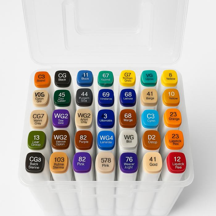 Set Markere Profesionale Art Walker Twin Marker – 48 Culori [3]