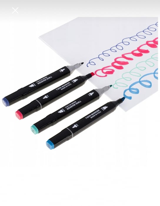 Set Markere Profesionale Touch – 60 Culori Vibrante în Husă Textilă [2]