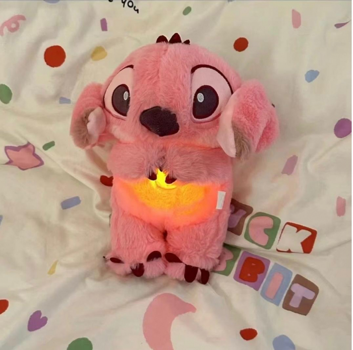 Stitch / Angel  de Pluș Interactiv – Respiră și Lumină Nocturnă Calmă [3]
