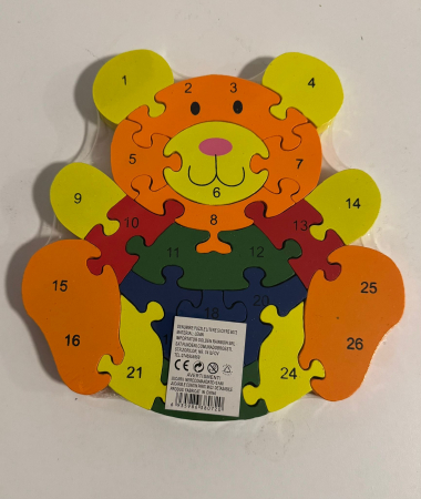 Puzzle 2-în-1 Ursuleț din Lemn – Învață Alfabetul și Numerele cu Zâmbetul pe Buze! [1]