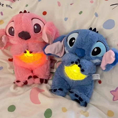 Stitch / Angel  de Pluș Interactiv – Respiră și Lumină Nocturnă Calmă [3]
