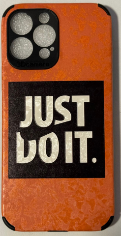 Silicon personalizat - Husă de Telefon „JUST DO IT.” – Stil Urban, Atitudine Puternică!