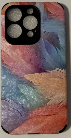 Silicon personalizat - Husă de Telefon „Feather Touch” – Eleganță în Culori Pastelate