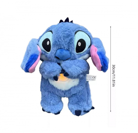 Stitch / Angel  de Pluș Interactiv – Respiră și Lumină Nocturnă Calmă [1]