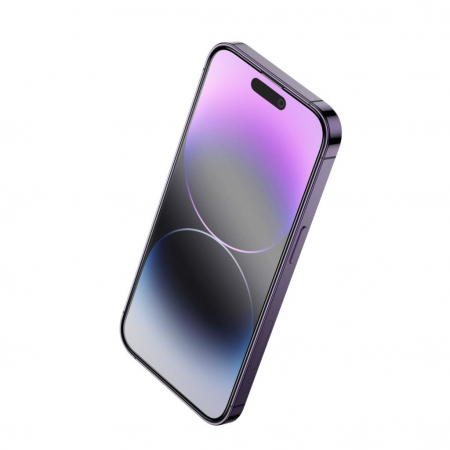 Folie de sticlă securizată RINBO Anti-Static pentru iPhone 16 ProMax – Full Cover, Ultra Clear [2]