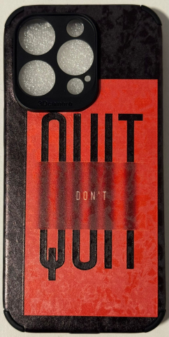 Silicon personalizat - Husă de Telefon „DON’T QUIT” – Motivație Zilnică la Îndemână