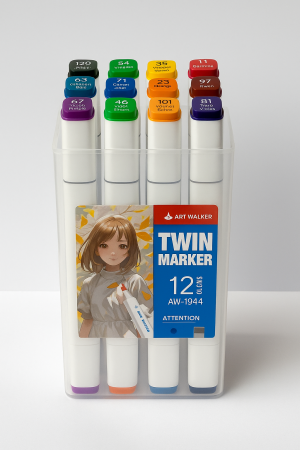 Set Markere Art Walker Twin Marker – 12 Culori [1]