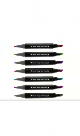 Set Markere Profesionale Touch – 48 Culori Vibrante în Husă Textilă [10]
