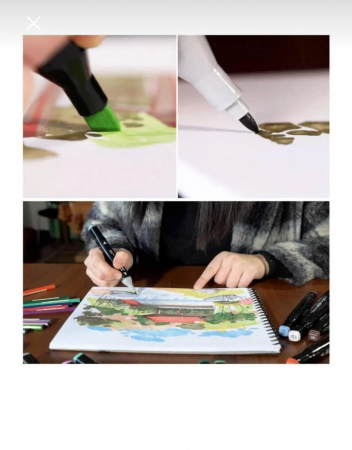 Set Markere Profesionale Touch – 48 Culori Vibrante în Husă Textilă [3]