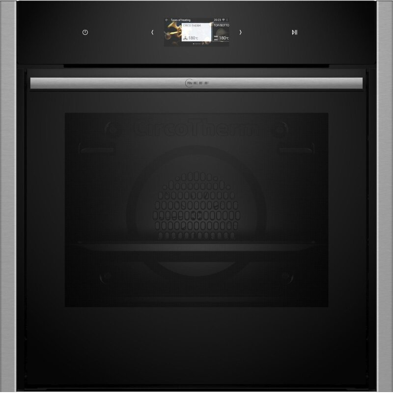 Cuptor incorporabil Neff B64CS71N0, 60 cm, 71 L, Slide&Hide, Pirolitic, Home Connect, TFT Full Touch, inox/negru [2]