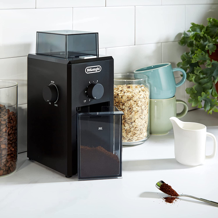 Râşniţă de cafea DeLonghi KG79, 110 W, burr inox, 120 g boabe, 1-12 ceşti [2]