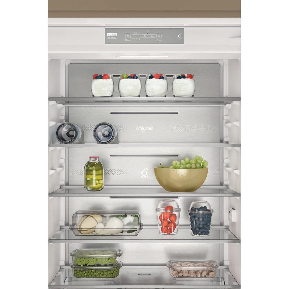 Combina frigorifica incorporabila Whirlpool WH SP70 T121, 394 L, Total No Frost, 6th Sense, 193.5 cm, alba [2]