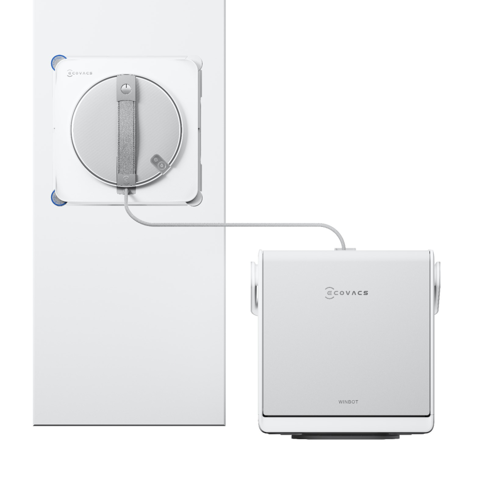 Robot de curățare geamuri Ecovacs WINBOT W2S OMNI, stație multifuncțională 6-în-1, WIN-SLAM 4.0, TruEdge, alb [2]