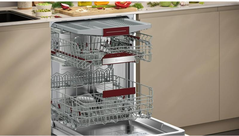 Masina de spalat vase incorporabila NEFF S257ZCX01E, 14 seturi, Zeolith, Home Connect, TimeLight, 60 cm, clasa B [3]