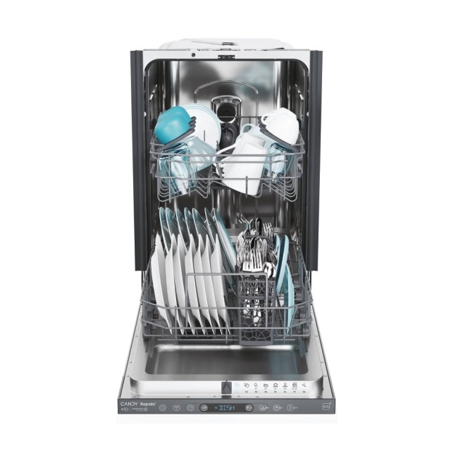 Masina de spalat vase incorporabila Candy Rapido CI0C7SB0FA, 10 seturi, 8 programe, 45 cm, Clasa C [2]