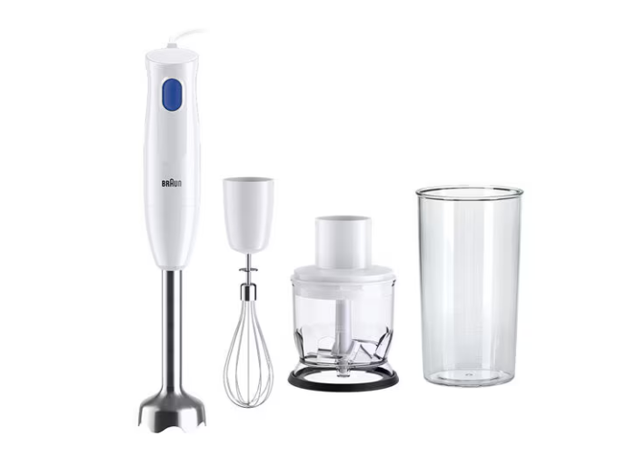 Blender vertical Braun MultiQuick 1 MQ10WH, 450 W, 1-viteză, vas 600 ml, EasyTwist [2]