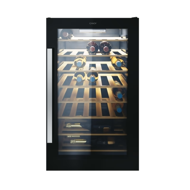 Racitor de vinuri Candy CWC 154 EEL/NF, 41 sticle, H 84.5 cm, Clasa G, Negru [1]