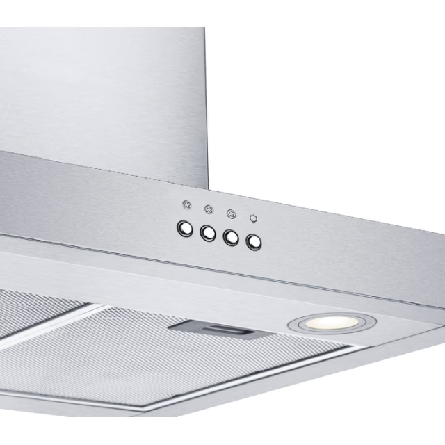 Hote, Montata pe perete, Traditionala, Otel Inoxidabil, LED, Stainless steel, Otel Inoxidabil 60 cm, cls C, touch control, 3 trepte [2]