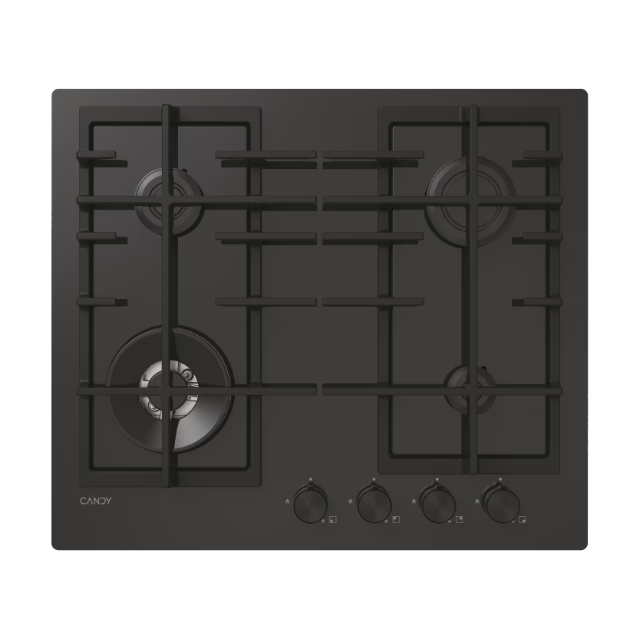 Plita incorporabila Candy CVFG6BF4PB, gaz, 4 zone de gatire, Negru [1]
