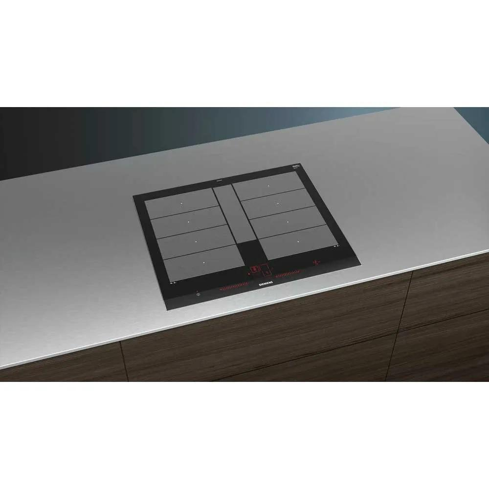 Plita cu inductie Siemens EX675LYC1E, 60 cm, flexInduction Plus, Dual LightSlider, fryingSensor Plus, PowerBoost, negru [2]