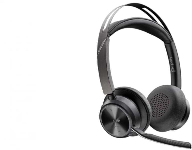 Căști wireless Poly Voyager Focus 2 UC, Bluetooth, USB-A, ANC, microfon boom, pentru birou și call center [2]