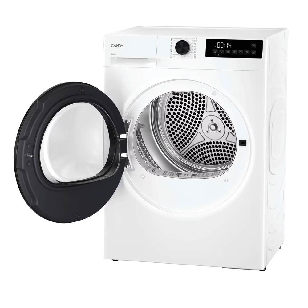 Uscător rufe 10 kg – pompă de căldură, Easy Iron Plus, programe rapide, alb [2]