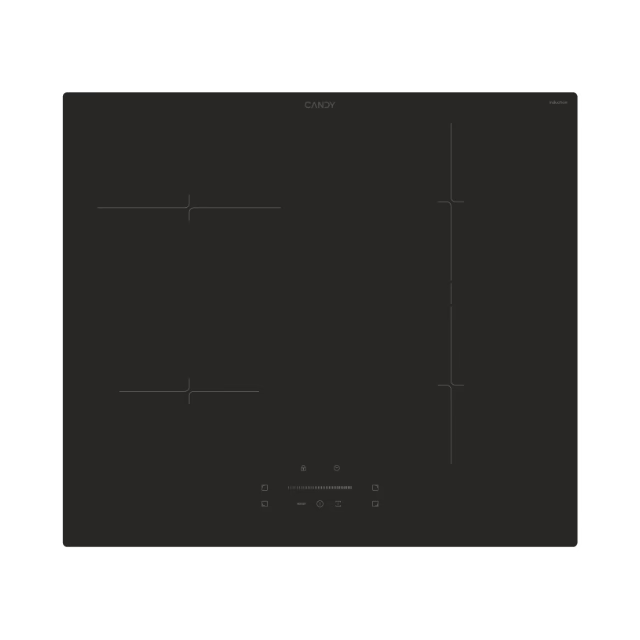 Plita cu inductie Candy CTP6SC4/E14U, 240 V, vetroceramic, auto switch-off, timer, 4 arzatoare, comenzi tactile, Negru [1]