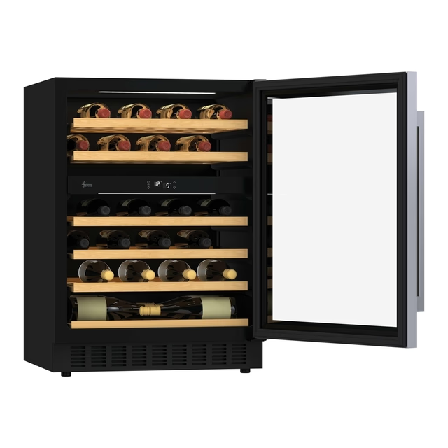 Hoover HWCB 60/N – Racitor de vinuri incorporabil, 46 sticle, 2 zone temperatură, LED interior [3]