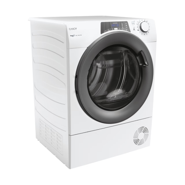 Uscator de rufe CANDY Rapido Pro RPE H8A2TRE-S, Pompa de caldura, Wi-Fi, 8 kg, 14 programe, Clasa A++, alb [2]