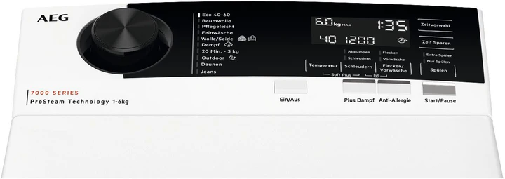 Masina de spalat rufe AEG LTR7A70260, incarcare verticala, 6 kg, 1200 rpm, ProSteam, ProSense, alb [2]