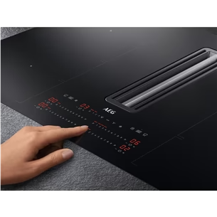 Plita cu inductie si hota integrata AEG CCE84779CB, 83 cm, FlexiBridge XT, WiFi, negru [3]