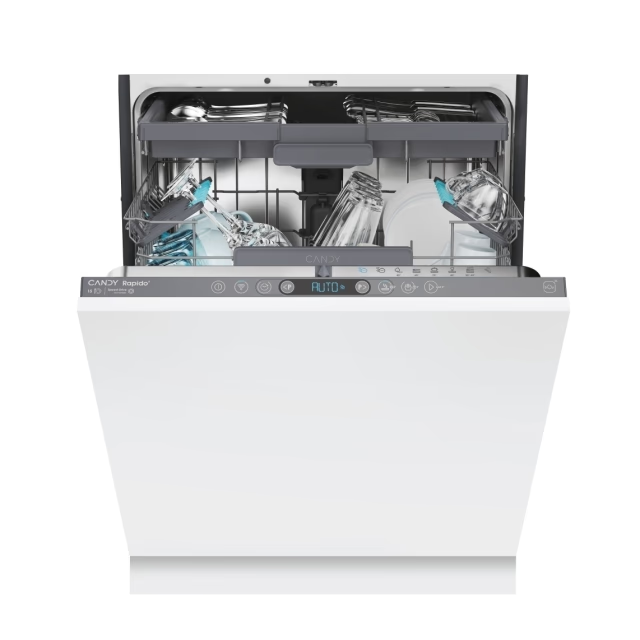 Masina de spalat vase incorporabila Candy CI 5C6F1A, 15 seturi, 8 programe, 60 cm, Clasa C, panou comanda antracit [1]