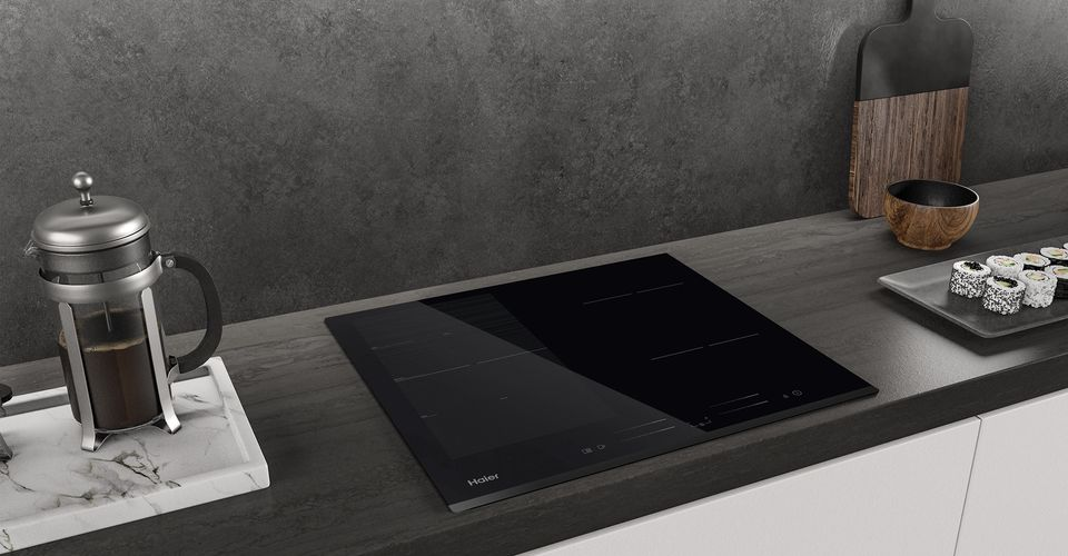 Plită cu inducție Haier 60 cm – 4 zone, control touch slider, funcție Booster, negru [2]