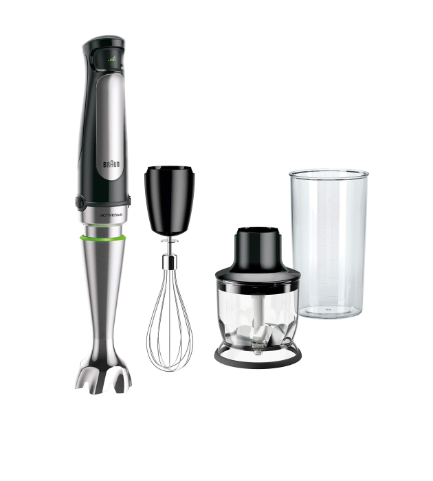 Blender vertical Braun MQ7025X, 1000W, ActiveBlade, tocător și tel incluse [1]
