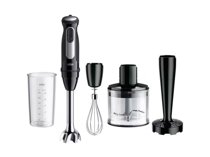 Blender vertical Braun MultiQuick 5 Pro MQ55307M, 1000 W, 25 viteze + Turbo, tocător + tel + pahar [1]