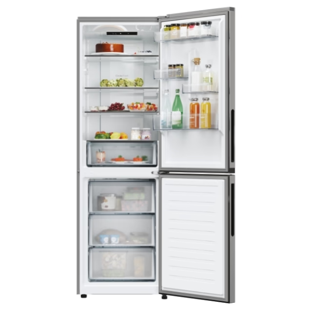 Combina frigorifica Candy ECN2CQTEX186, No Frost, 355 l, H 185 cm, Clasa E, Wi-Fi, inox [2]