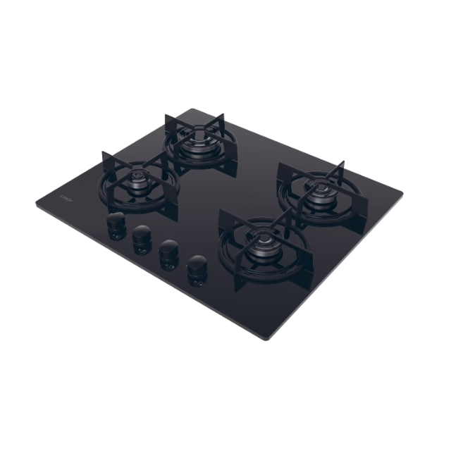 Plita incorporabila Candy CVW6BB, gaz, 60 cm, 4 arzatoare , aprindere electrica , neagra [3]