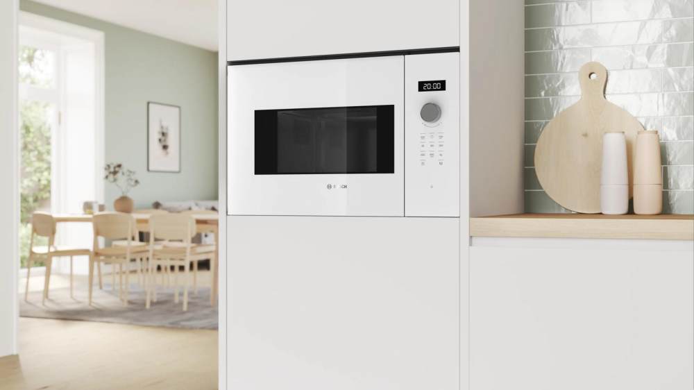 Cuptor cu microunde incorporabil Bosch BFL524MW0, 20 L, 800 W, AutoPilot 7, TouchControl, alb [2]