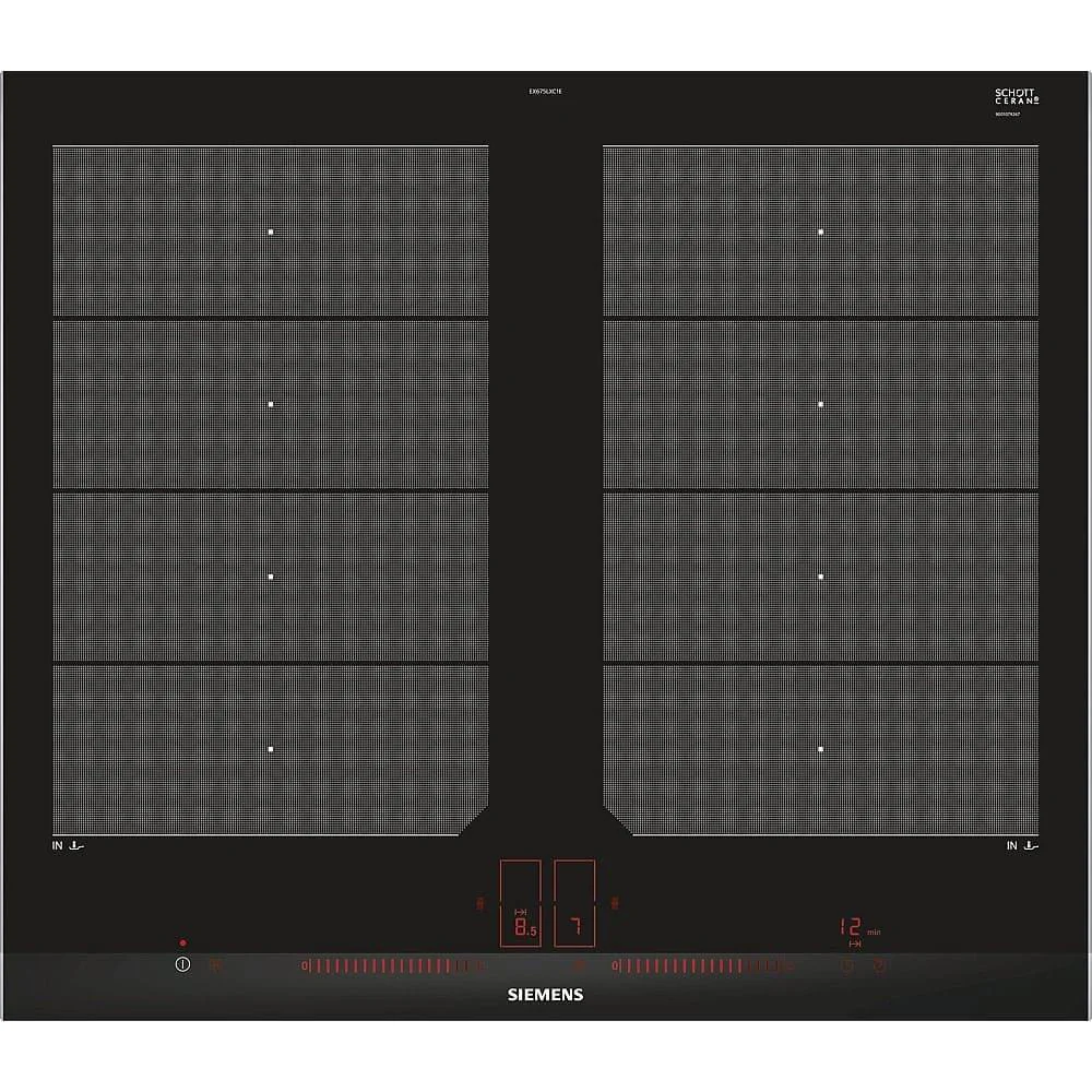 Plita incorporabila cu inductie Siemens EX675JYW1E iQ700, 60 cm, flexInduction Plus, TFT touch display, Home Connect, negru [2]