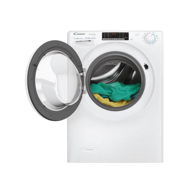 Masini de spalat rufe CANDY CO4474TWM6/1-S cu incarcare frontala Smart Pro Inverter, Neincorporabil, 7 kg, 1400 RPM, Clasa A, Alb, L x A x I (cm) 60x45x85 [2]