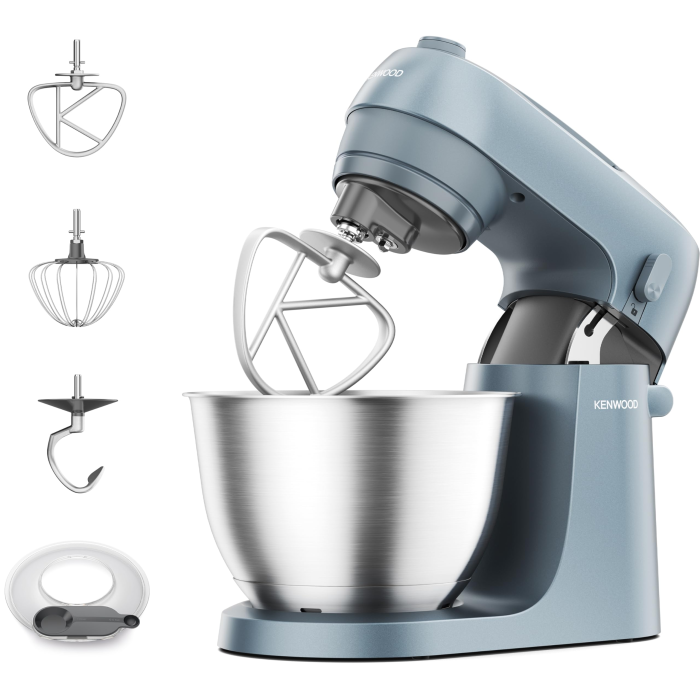 Robot de bucătărie Kenwood Go KZM35.000GY, 800 W, vas inox 4 L, 6 viteze + Pulse, accesorii patiserie incluse [1]
