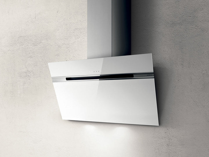 Hotă decorativă înclinată Elica Stripe WH/A/90 PRF0101145B, 90 cm, control touch, sticlă albă [2]