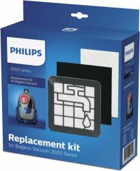 Kit filtre aspirator Philips XV1220/01, compatibil seria 2000, filtru motor + spuma + evacuare [2]